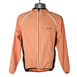 WOSAWE Men's S‎ Windproof Cycling Jacket Gilet MTB Bike Ride Wolfbike Orange